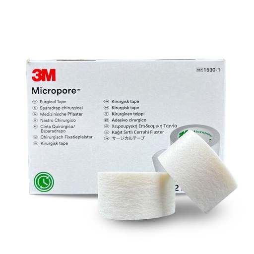 [392] Micropore 1 Pulgada x3 Yrd Blanco 3M  